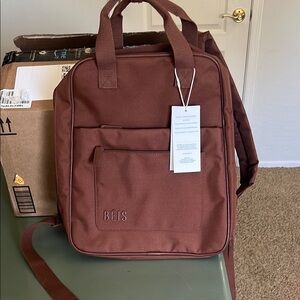 BEIS Maple Backpack with Durable Fabric and Spacious Compartment